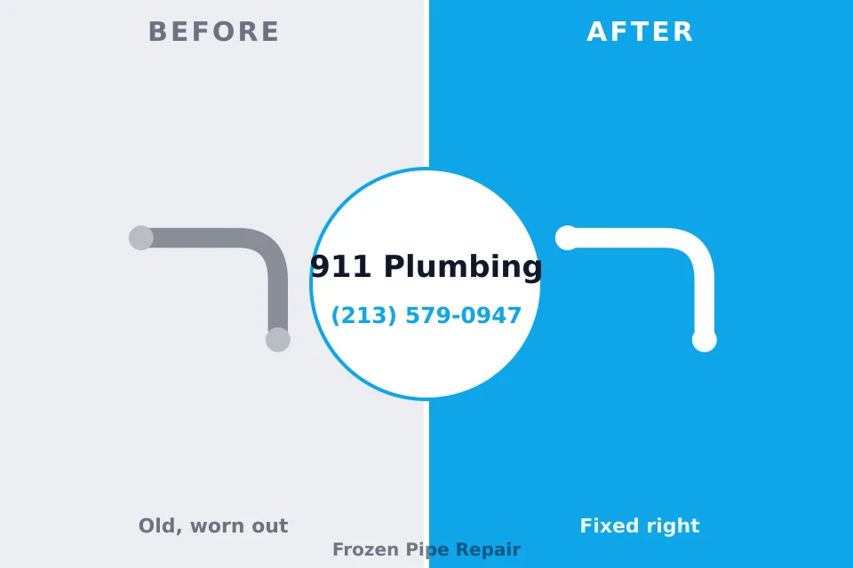 Before and after: plumbing company Village of Four Seasons, MO
